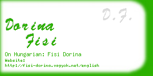 dorina fisi business card